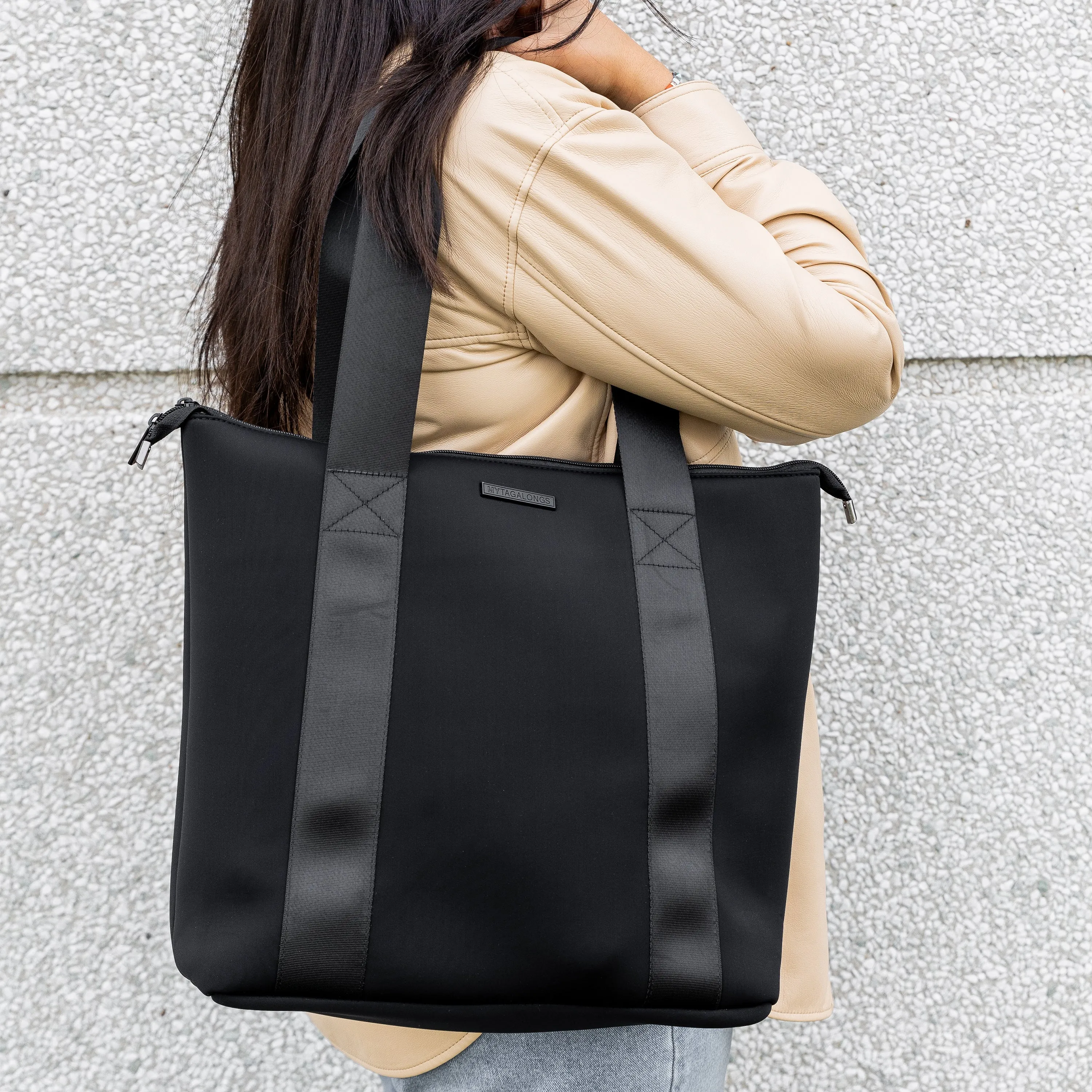 TOTE WITH REMOVABLE POUCH - EVERLEIGH ONYX