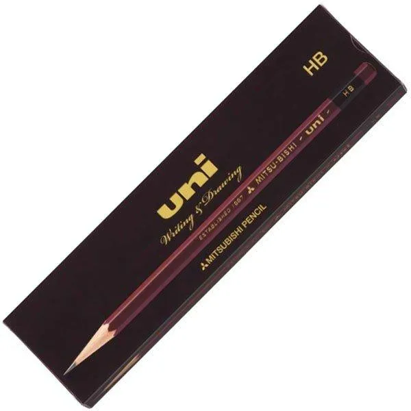 Uni UK(N) Pencil Set 12pcs 2B pencil wooden pencil UKN2B sketch pencil