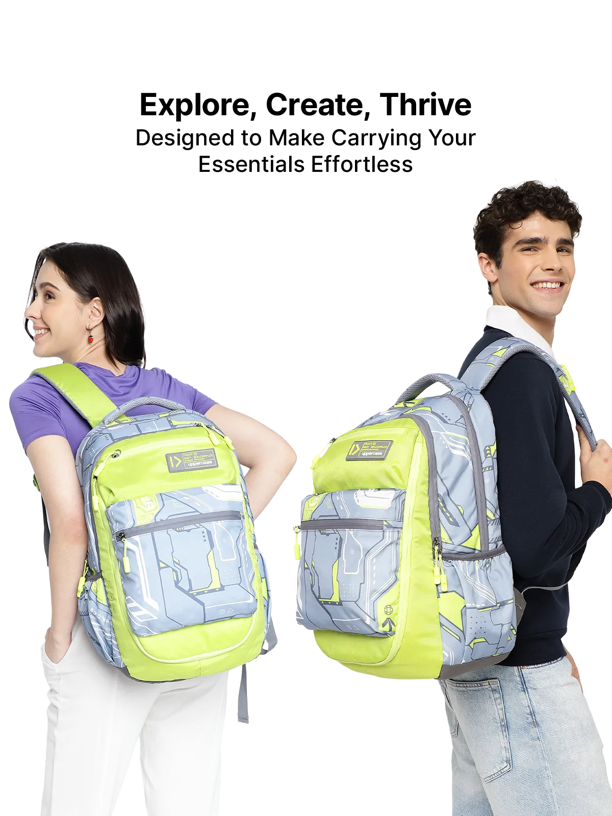 Uppercase Pixel 01 Laptop Backpack Triple Compartment School Bag 36L
