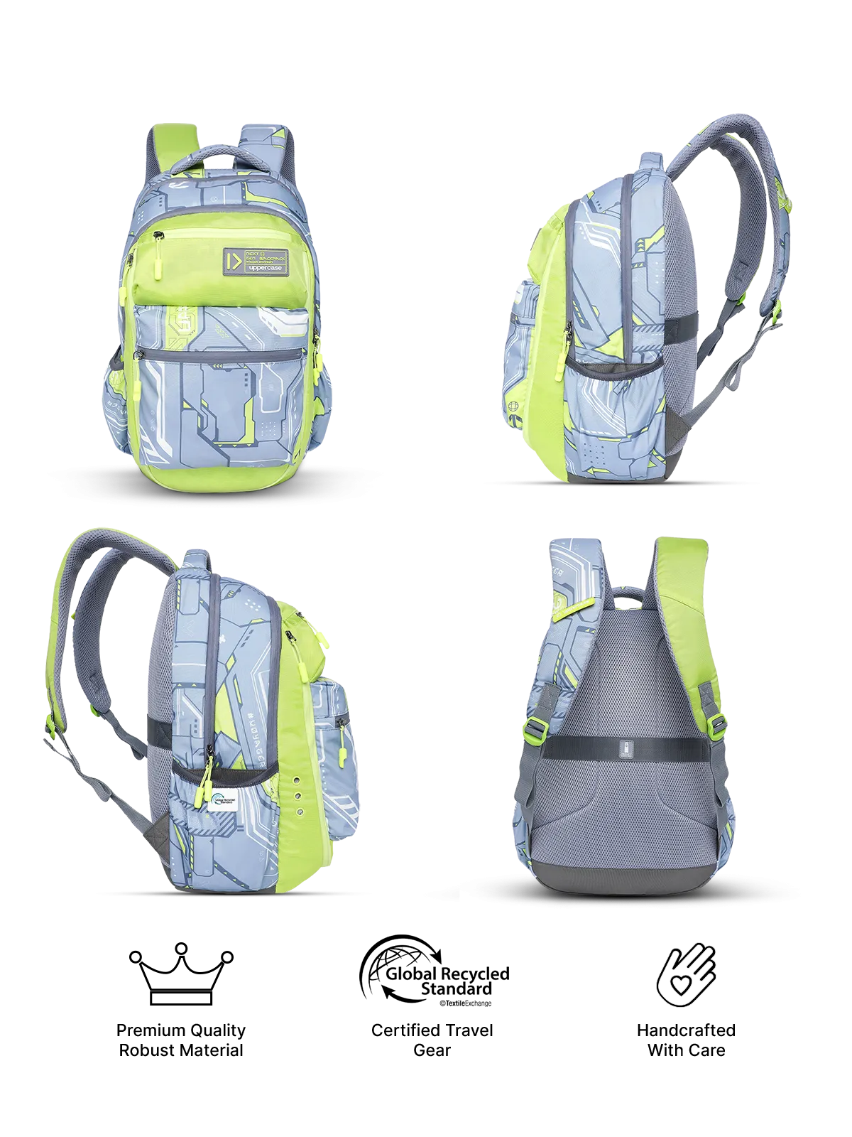 Uppercase Pixel 01 Laptop Backpack Triple Compartment School Bag 36L