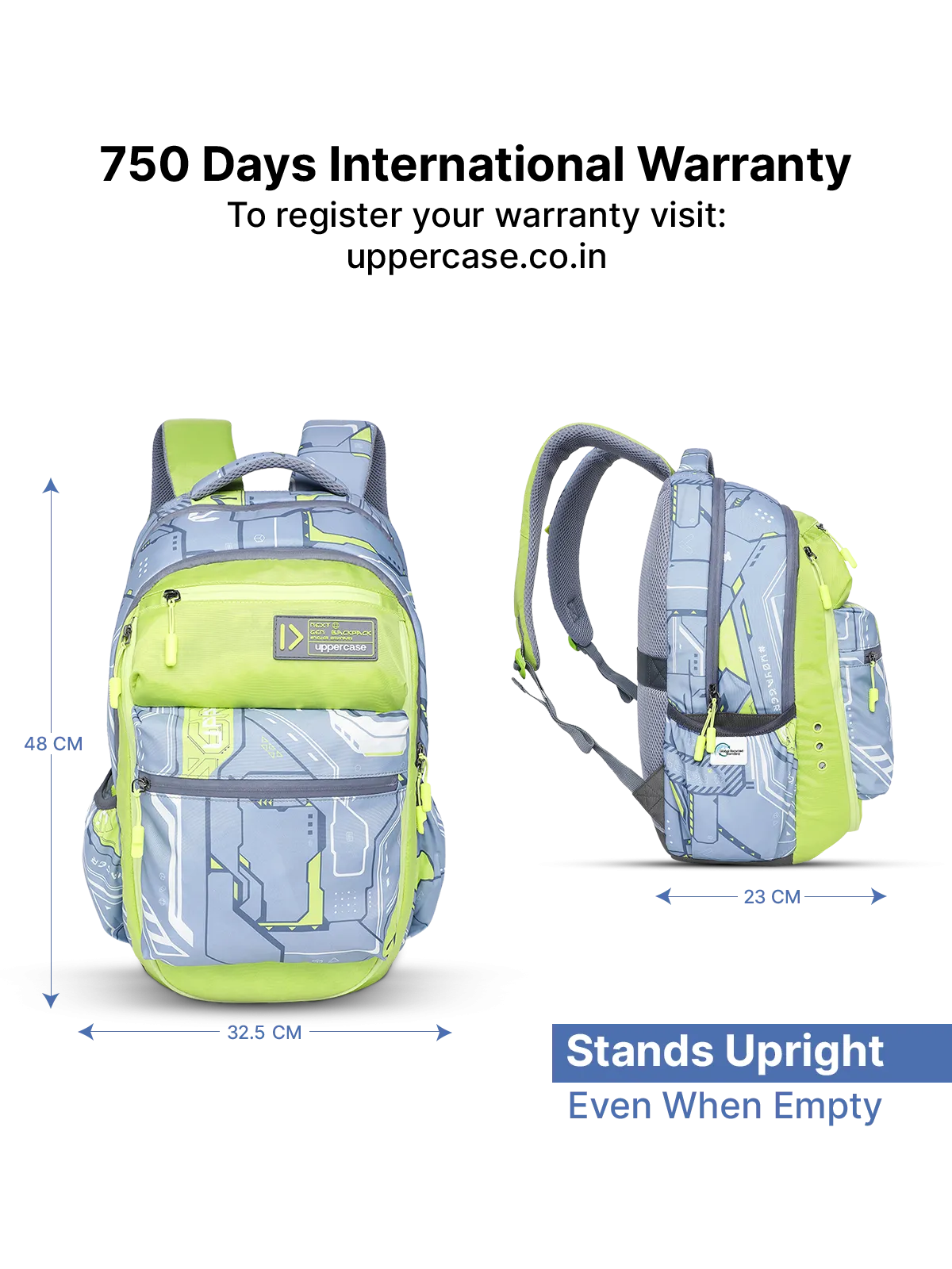 Uppercase Pixel 01 Laptop Backpack Triple Compartment School Bag 36L