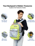 Uppercase Pixel 01 Laptop Backpack Triple Compartment School Bag 36L