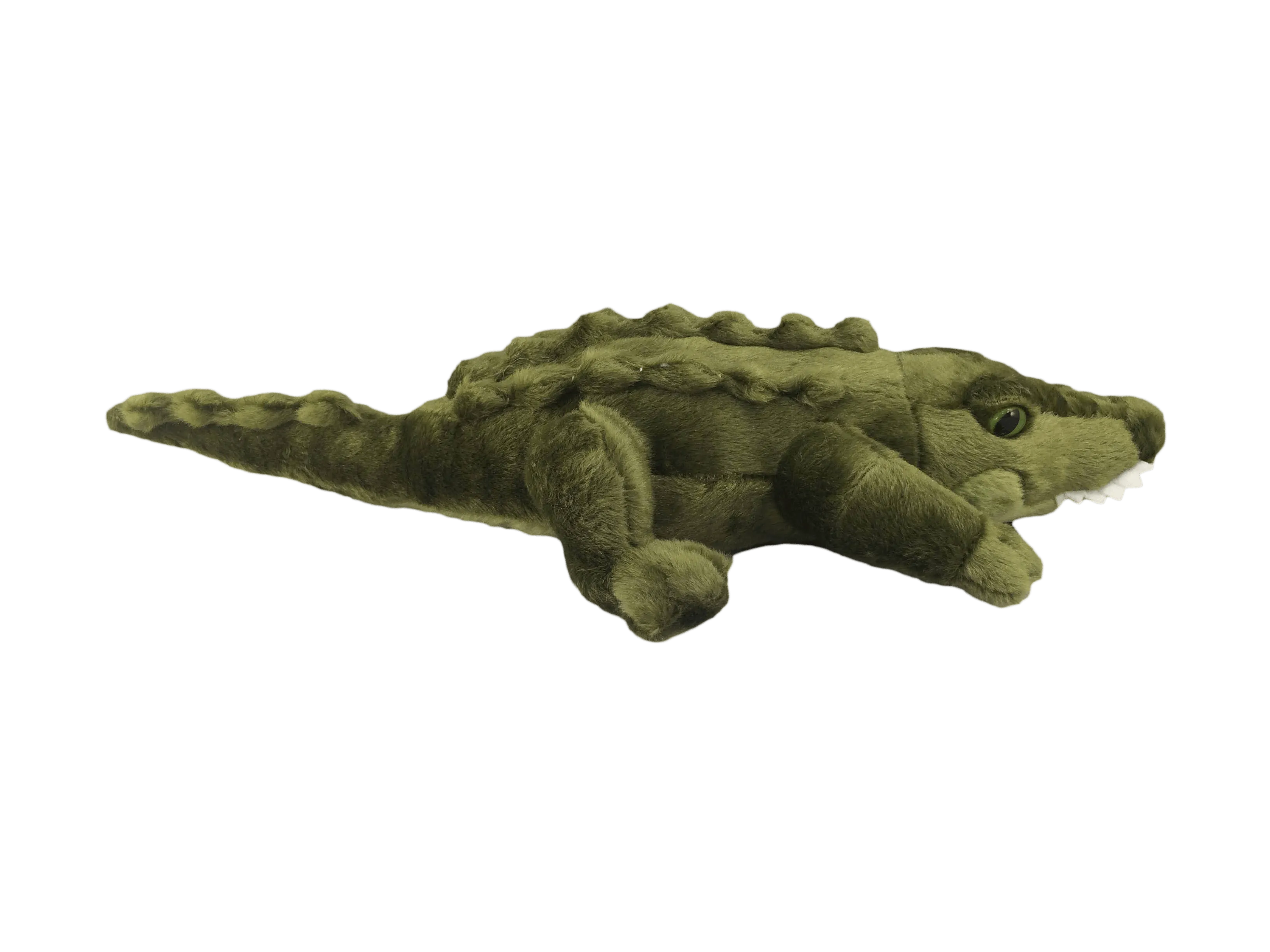 Velvety Dark Green Alligator Plush
