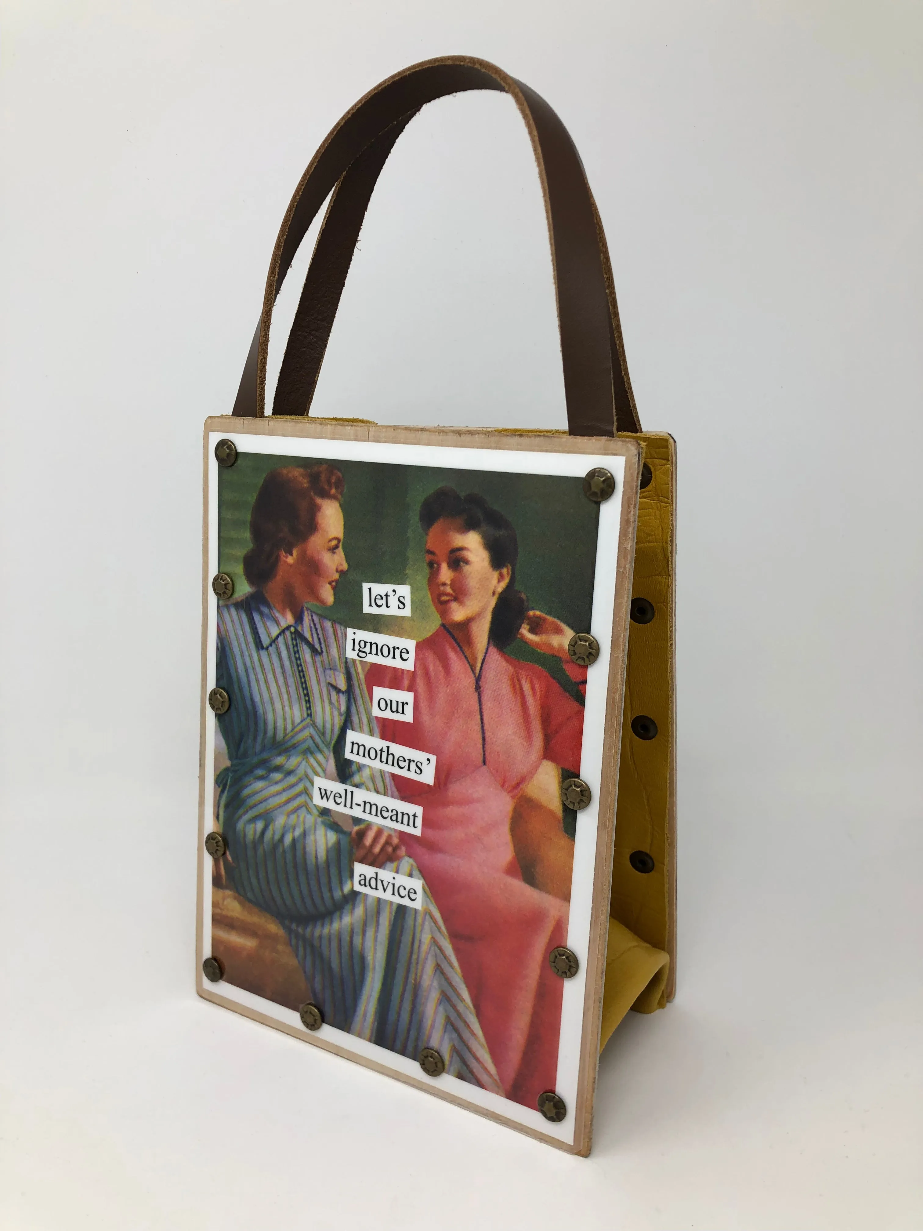 Vintage Modern Woman Handbag-Looking for Trouble?
