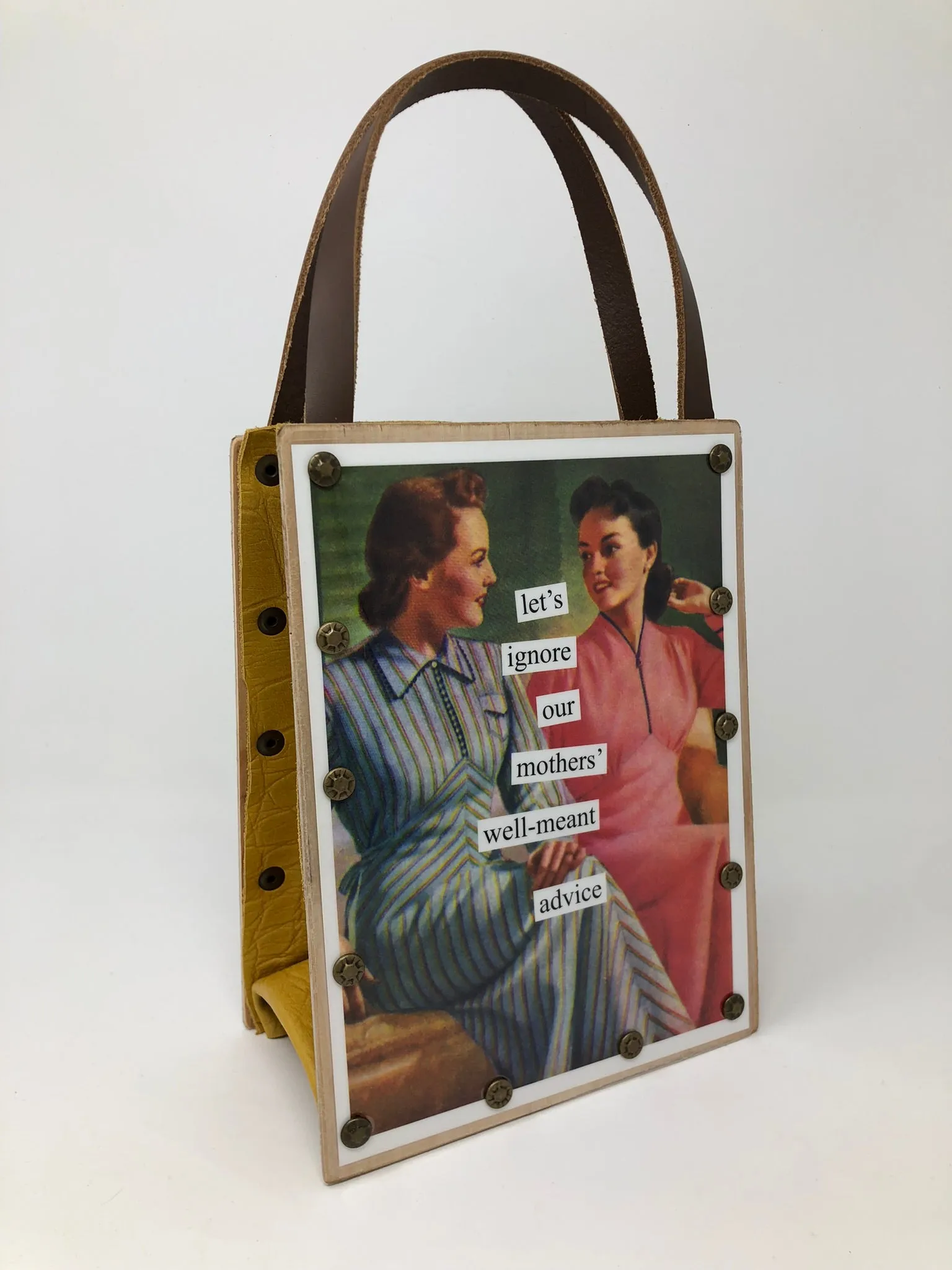 Vintage Modern Woman Handbag-Looking for Trouble?