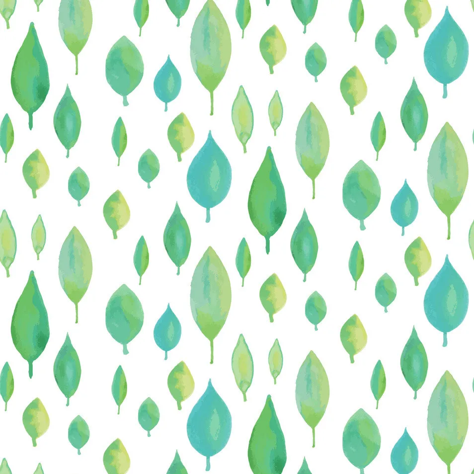 Watercolor Leaves Pattern