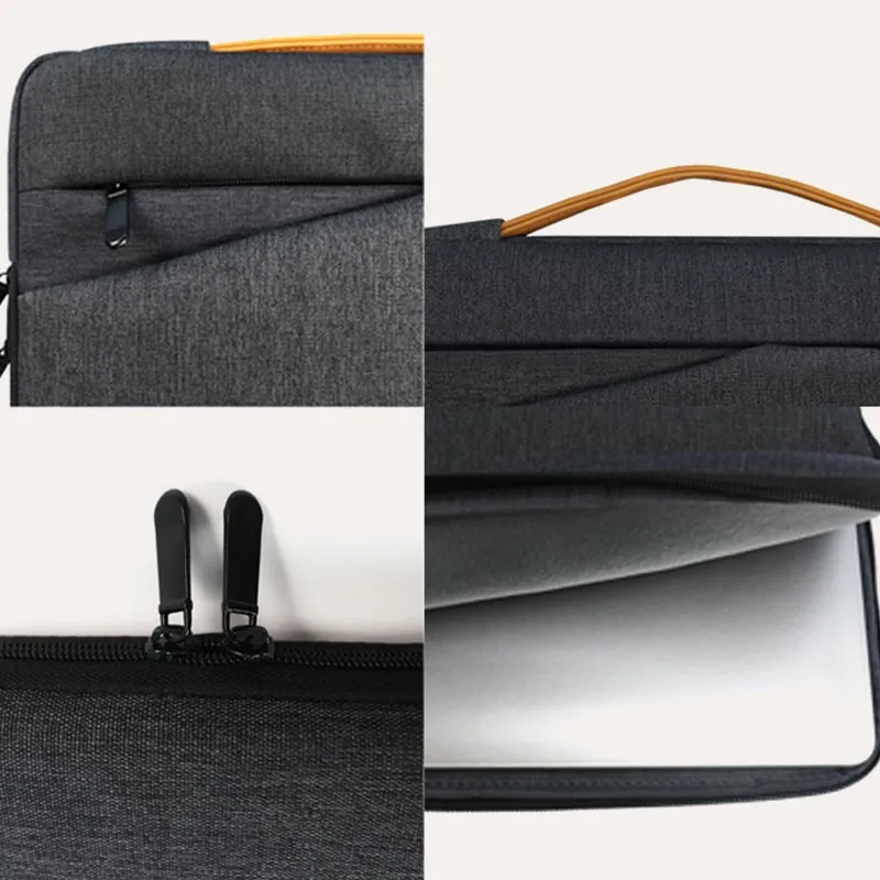 Waterproof Durable Slim Laptop Sleeve Handbag Tablet Briefcase with Top Handle