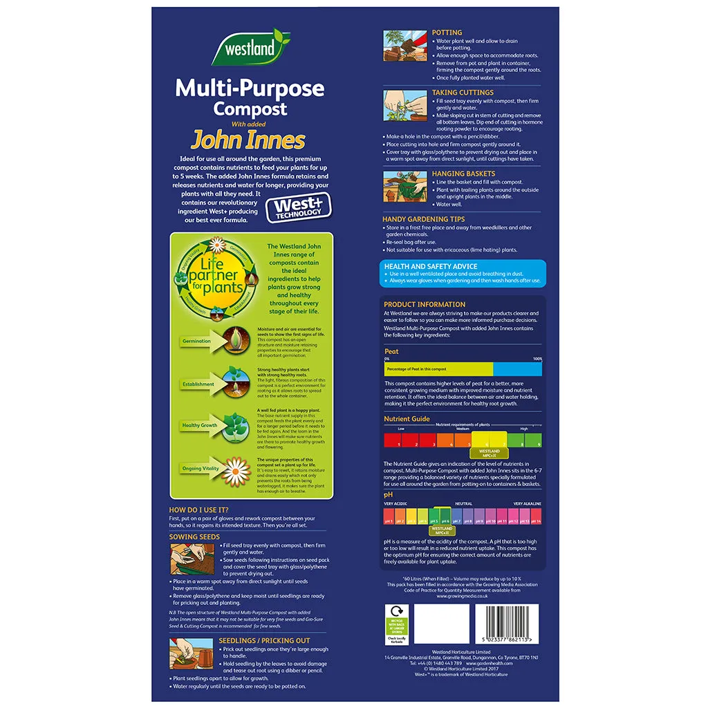 Westland Multi-Purpose Compost with John Innes 50L