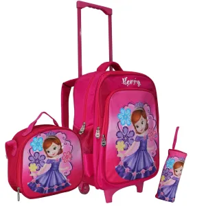 Wheeled School Bags Set of 3-Berry Bag