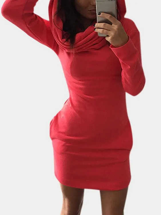 Wholesale Long Sleeve Plain Mini Dresses