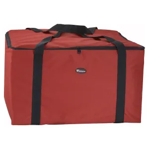 Winco 22" x 22" x 12" Insulated Delivery Bag, Red