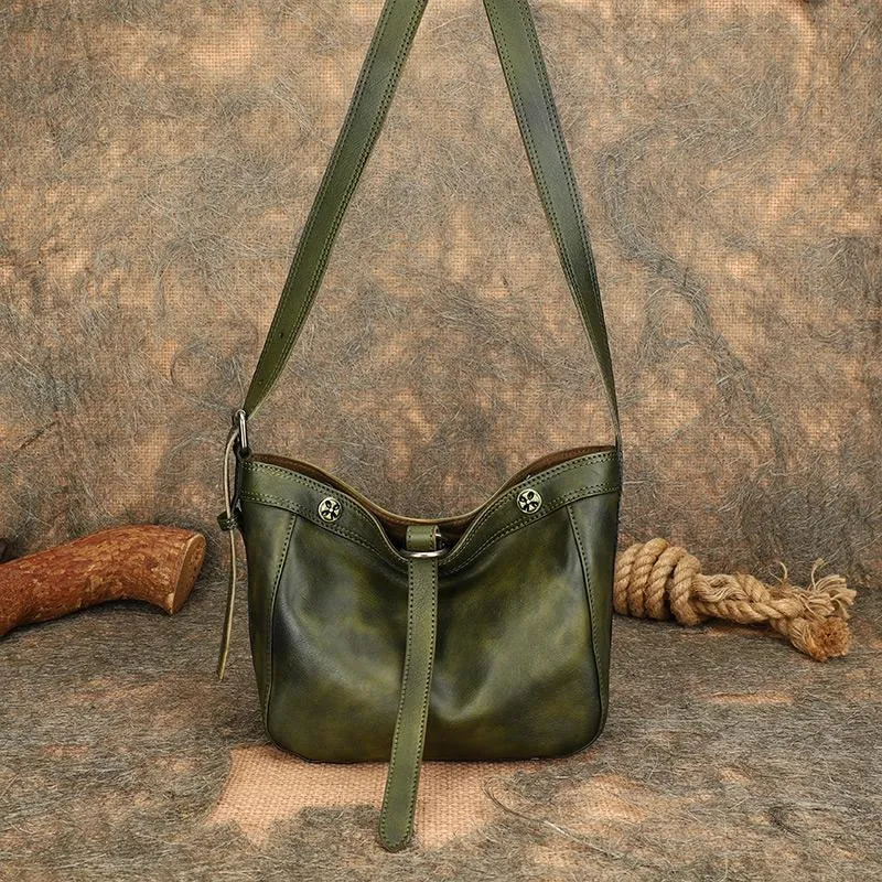 Womens Black Leather Hobo Crossbody Purse Shoulder Bag For Women