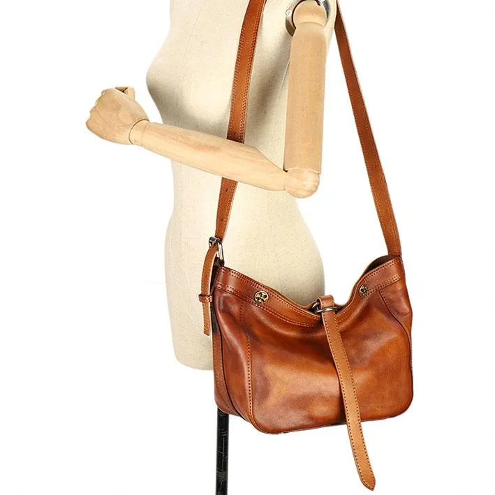 Womens Black Leather Hobo Crossbody Purse Shoulder Bag For Women