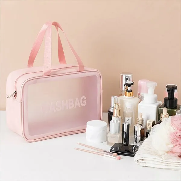 Women's Frosted Waterproof Cosmetic Bag
