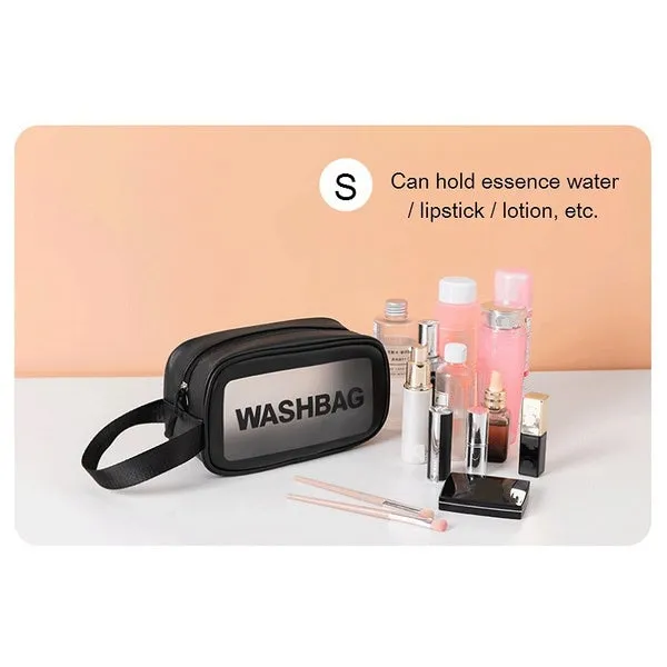 Women's Frosted Waterproof Cosmetic Bag