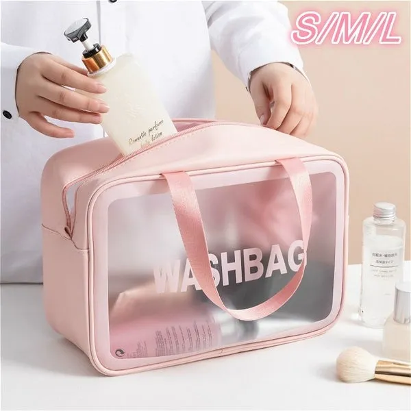 Women's Frosted Waterproof Cosmetic Bag