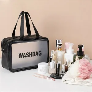 Women's Frosted Waterproof Cosmetic Bag