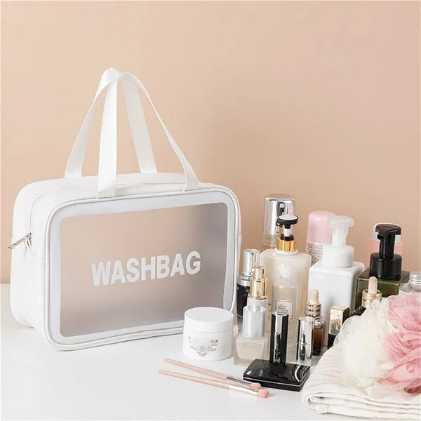 Women's Frosted Waterproof Cosmetic Bag