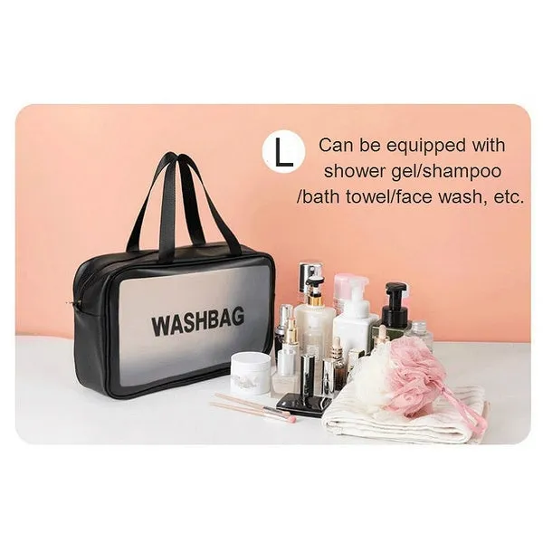 Women's Frosted Waterproof Cosmetic Bag