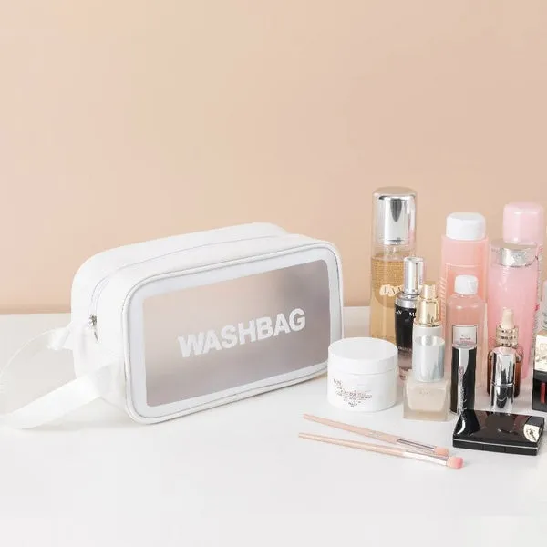 Women's Frosted Waterproof Cosmetic Bag