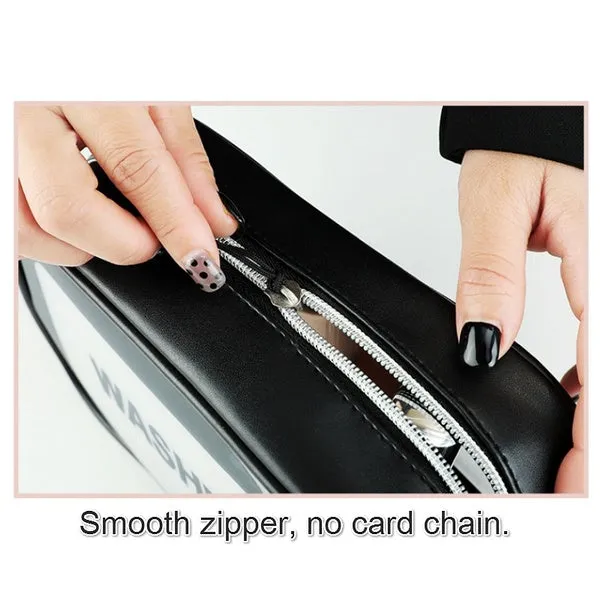 Women's Frosted Waterproof Cosmetic Bag