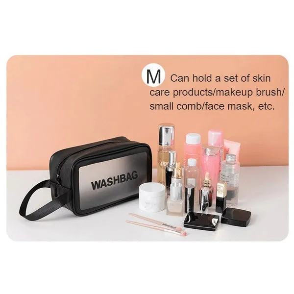 Women's Frosted Waterproof Cosmetic Bag