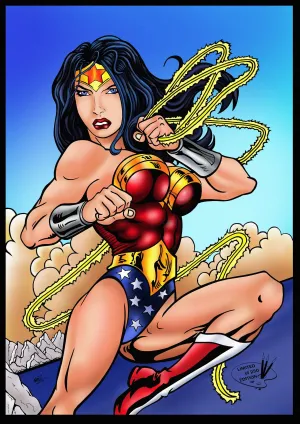 Wonder Woman, A3 Print by NOEL