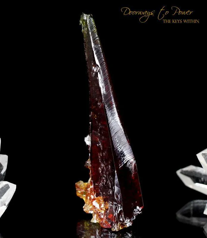 ZINCITE Crystal Specimen 'FIRE' Museum Quality A   
