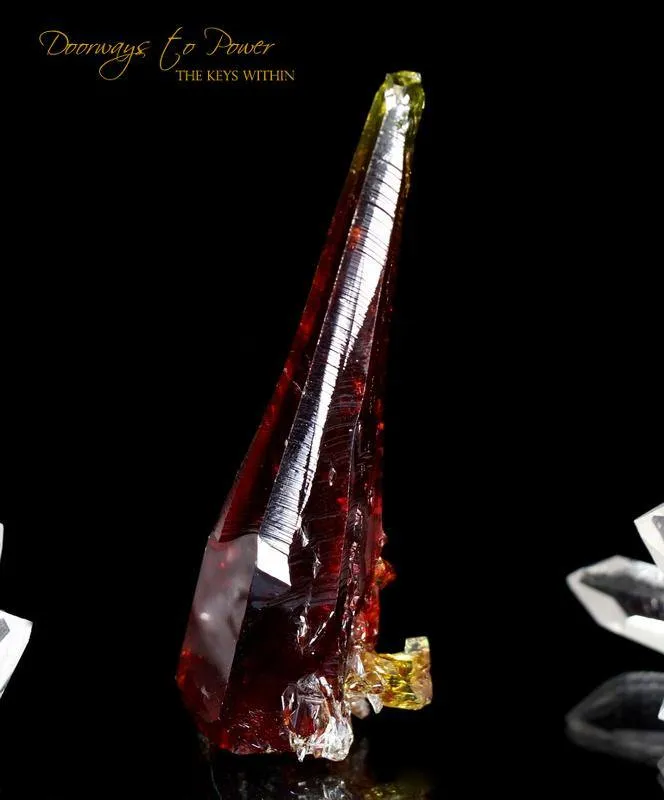 ZINCITE Crystal Specimen 'FIRE' Museum Quality A   