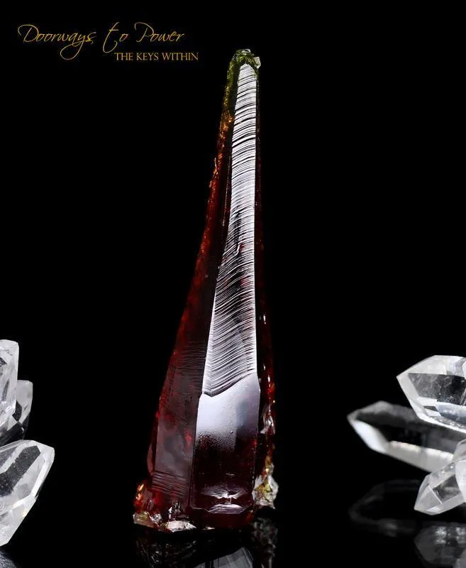 ZINCITE Crystal Specimen 'FIRE' Museum Quality A   