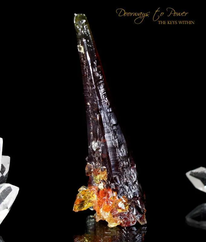 ZINCITE Crystal Specimen 'FIRE' Museum Quality A   