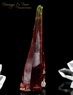 ZINCITE Crystal Specimen 'FIRE' Museum Quality A   