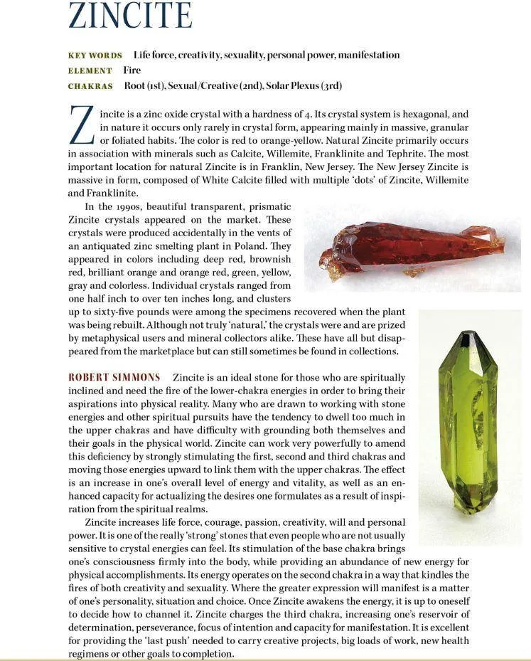 ZINCITE Crystal Specimen 'FIRE' Museum Quality A   