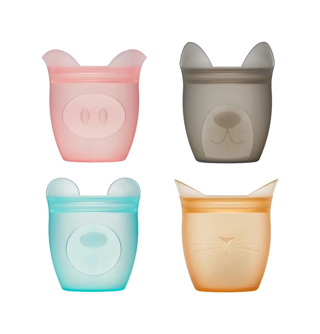 Zip Top Reusable Animal Snack Container